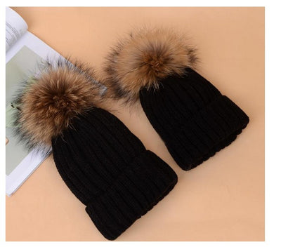 Gorro Infantil de Lana con Pompón para Otoño e Invierno - Image 29