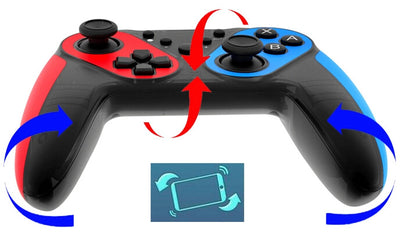 Control Inalámbrico Bluetooth Rojo y Azul para Videojuegos - Image 11