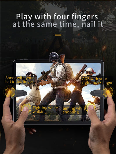 Black Baseus mobile phone game controller with an airplane design and star detail, for enhanced mobile gaming. - Image 8