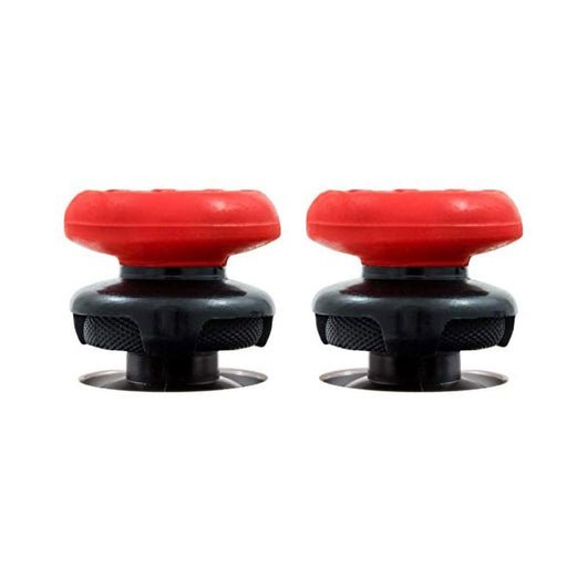 Two black ABS thumb grip extenders for PlayStation 4 controllers, featuring a textured surface for enhanced grip. - Image 13