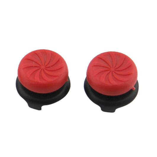 Two black ABS thumb grip extenders for PlayStation 4 controllers, featuring a textured surface for enhanced grip. - Image 15