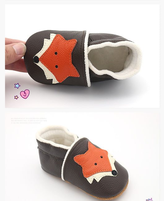 Zapatos de Cuna Mr. Fox en Cuero Genuino - Image 4