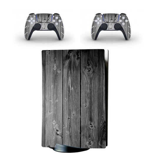 Camouflage full body sticker set for PlayStation 5 optical drive console and two matching DualSense controllers. - Image 4