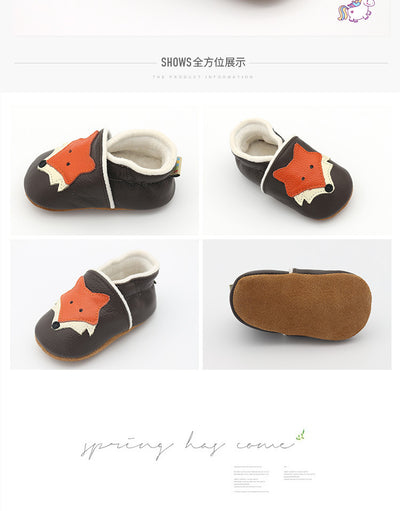 Zapatos de Cuna Mr. Fox en Cuero Genuino - Image 5