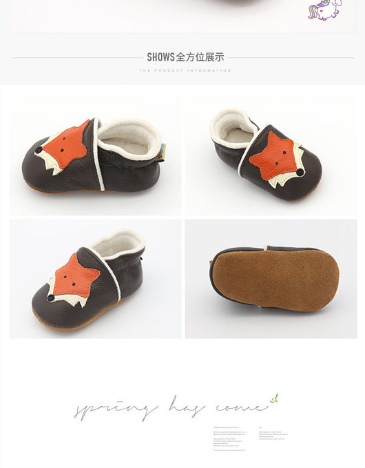 Zapatos de Cuna Mr. Fox en Cuero Genuino - Image 5