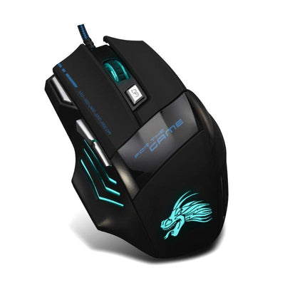 Ratón Gaming Óptico 5500DPI con Retroiluminación LED 7 Colores - 7 Botones Programables - Image 15