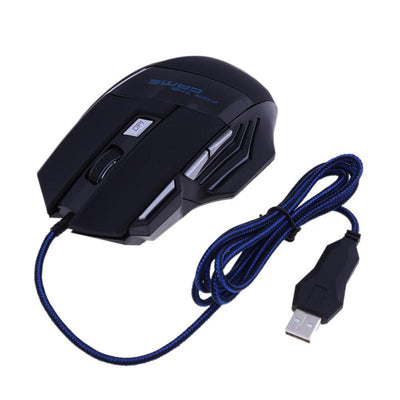 Ratón Gaming Óptico 5500DPI con Retroiluminación LED 7 Colores - 7 Botones Programables - Image 22