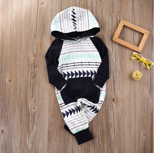 Pijama con Capucha y Arnés Triangular para Recién Nacido - Image 8