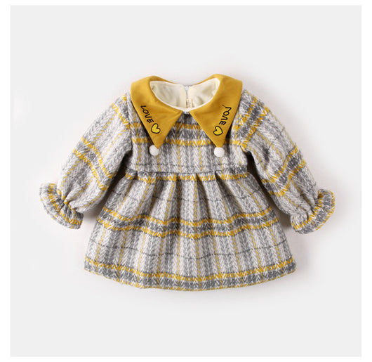 Vestido de Niña Cuadrille Acolchado para Otoño e Invierno - Image 6