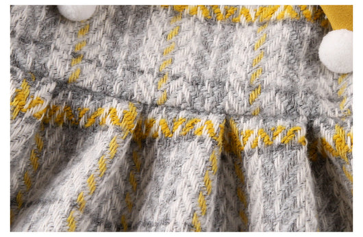 Vestido de Niña Cuadrille Acolchado para Otoño e Invierno - Image 9