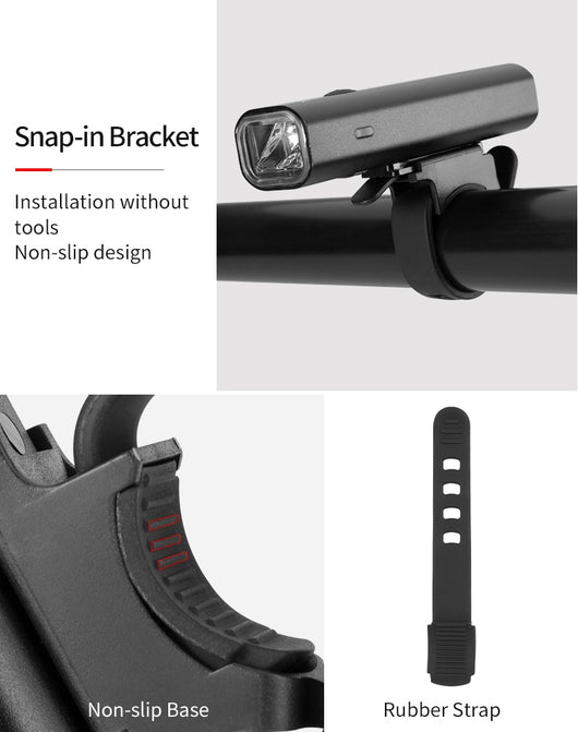 Faro LED Recargable USB para Bicicleta - Luz Frontal Potente para Ciclismo Nocturno - Image 22