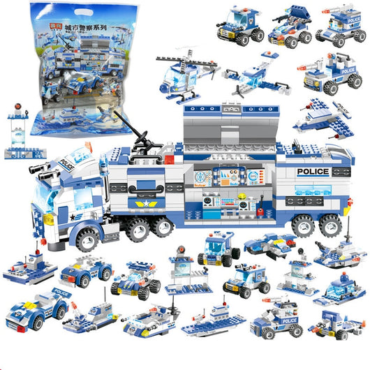Set de 762 Piezas para Construir Auto Robot Policial de la Ciudad - Image 7