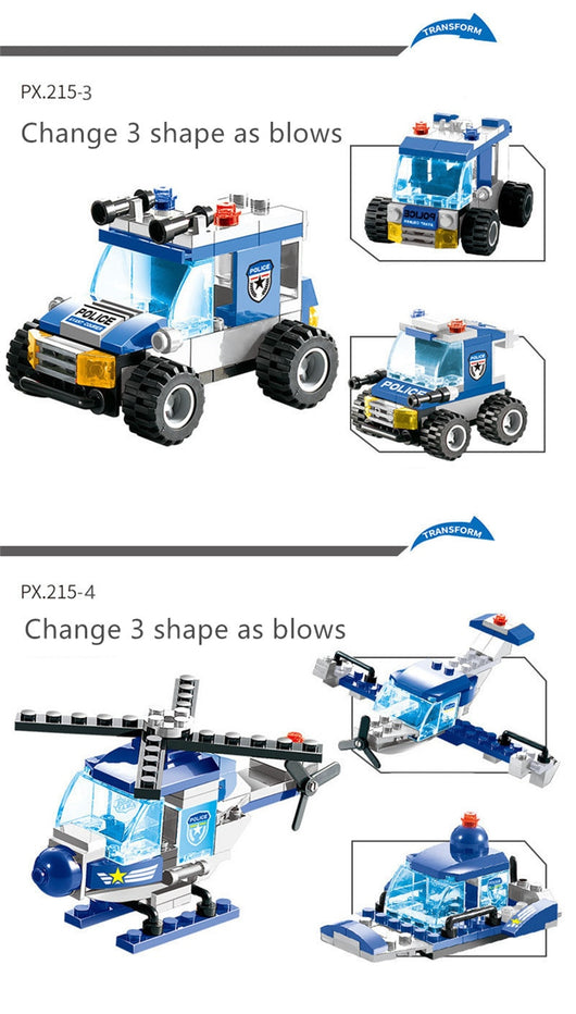 Set de 762 Piezas para Construir Auto Robot Policial de la Ciudad - Image 10