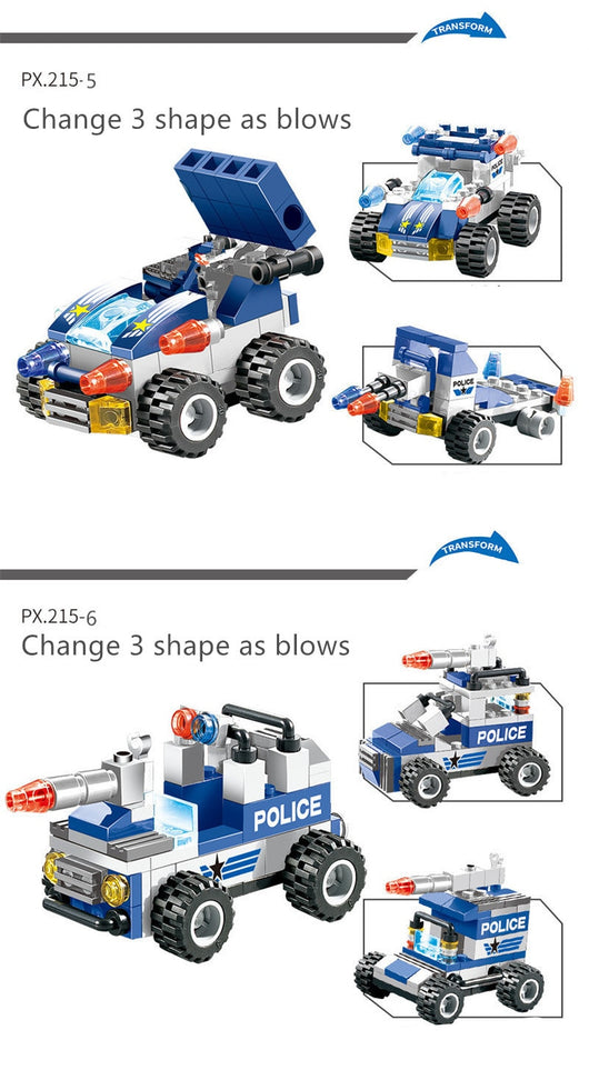 Set de 762 Piezas para Construir Auto Robot Policial de la Ciudad - Image 11