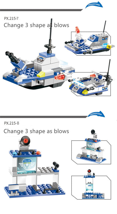 Set de 762 Piezas para Construir Auto Robot Policial de la Ciudad - Image 12