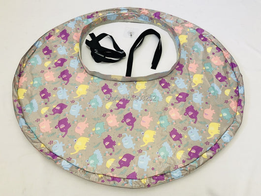 Silla de Comedor Plegable para Niños con Tapete Portátil - Image 9
