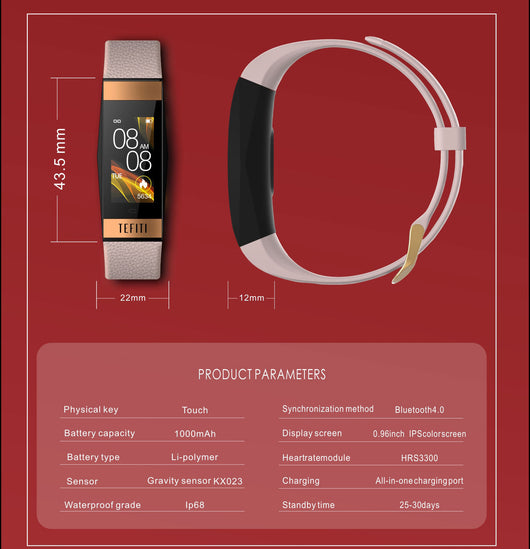 Pulsera Deportiva Inteligente Resistente al Agua con Pantalla a Color - Image 18