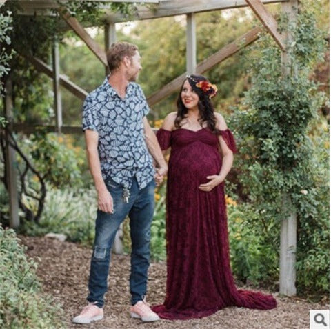 Vestido de Novia Asimétrico con Encaje Coreano para Embarazo - Image 2