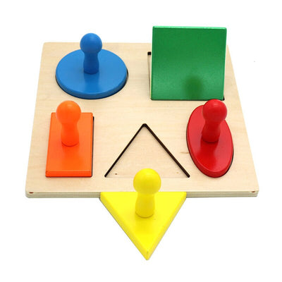 Juguete Educativo de Madera con Paneles Geométricos para Desarrollo Cognitivo - Image 8