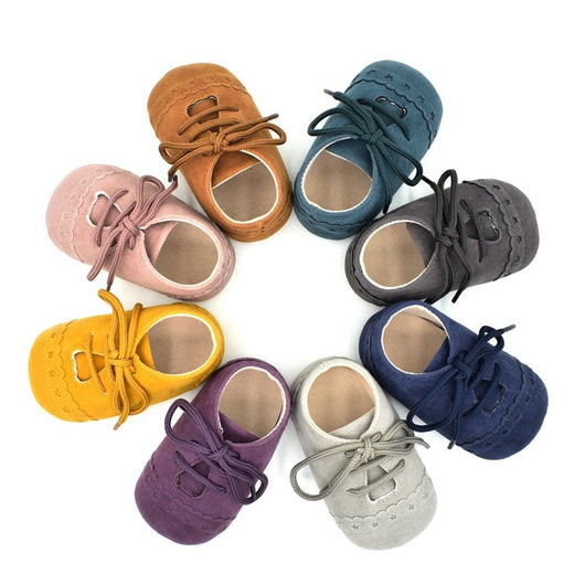 Zapatos Suaves para Bebé Primavera-Otoño con Encaje, Suela Flexible 0-1 Año - Image 15