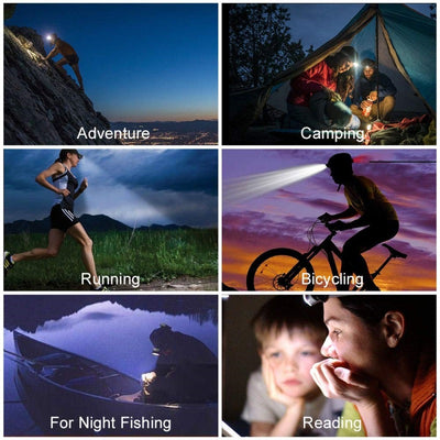 Linterna Frontal LED Recargable USB para Correr - Image 15