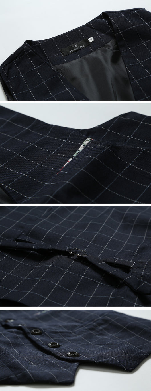 Chaleco Formal Coreano para Hombre Cuello en V - Image 14
