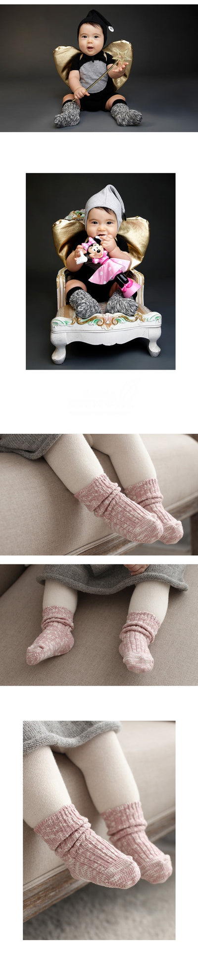 Calcetines Antideslizantes de Algodón para Bebés y Niños Pequeños - Colores Vibrantes - Image 8