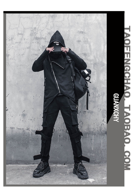 Abrigo Trench Gótico Asimétrico para Hombre - Image 7