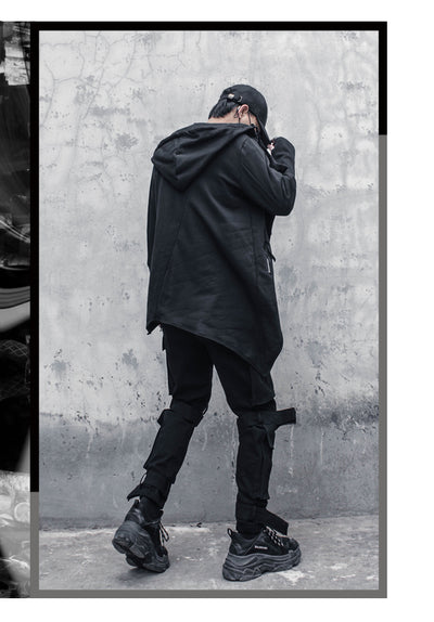 Abrigo Trench Gótico Asimétrico para Hombre - Image 8