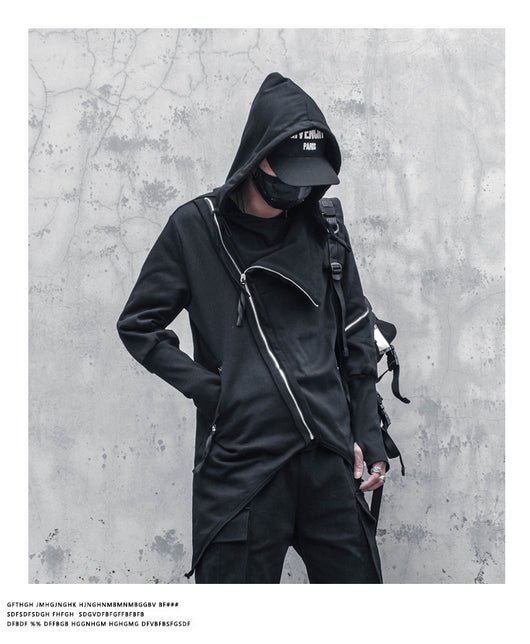 Abrigo Trench Gótico Asimétrico para Hombre - Image 11