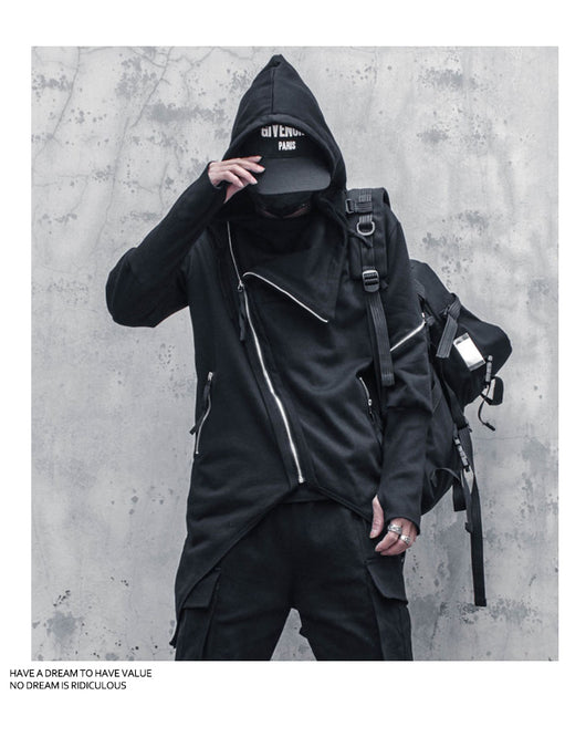 Abrigo Trench Gótico Asimétrico para Hombre - Image 14