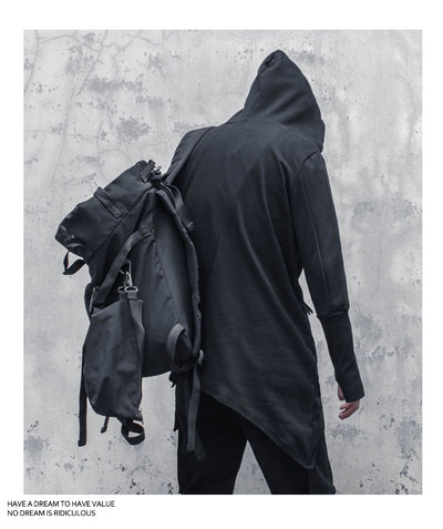 Abrigo Trench Gótico Asimétrico para Hombre - Image 15