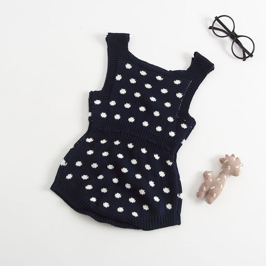 Enterizo Tejido para Bebé con Estampado Lunares Jacquard - Image 9