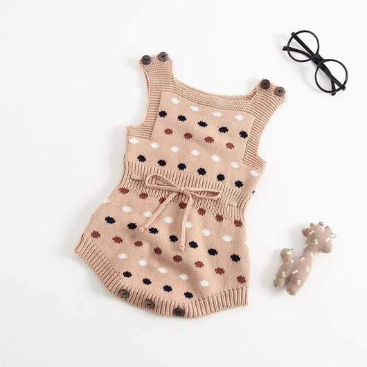 Enterizo Tejido para Bebé con Estampado Lunares Jacquard - Image 10