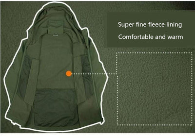 Chaqueta Táctica Soft Shell con Capucha para Hombre - Image 8