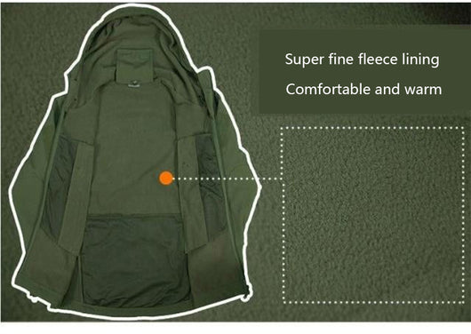 Chaqueta Táctica Soft Shell con Capucha para Hombre - Image 8