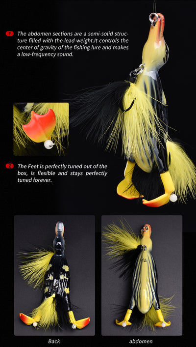Señuelo en Forma de Pato para Pesca - Image 8