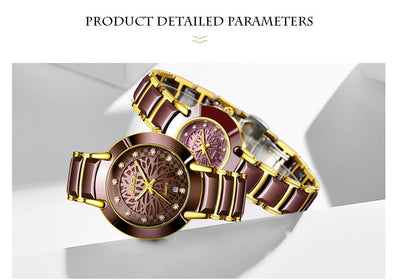 Reloj de Pareja con Movimiento Importado y Cerámica Premium - Image 10