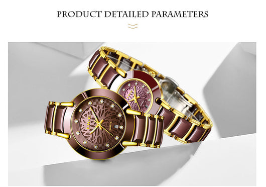 Reloj de Pareja con Movimiento Importado y Cerámica Premium - Image 10