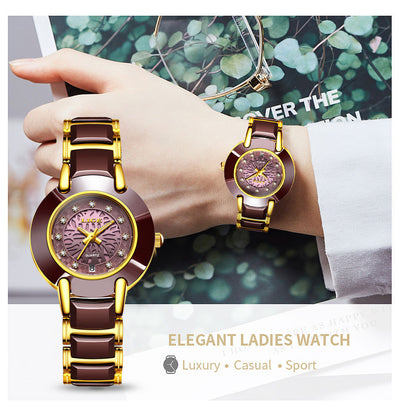 Reloj de Pareja con Movimiento Importado y Cerámica Premium - Image 12