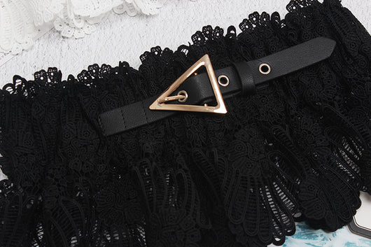 Cinturón Ancho de Encaje con Ajuste a Cordones para Mujer - Image 11