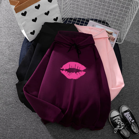 Sudadera con Capucha Preppy Suelta de Color Sólido para Estudiantes - Image 15