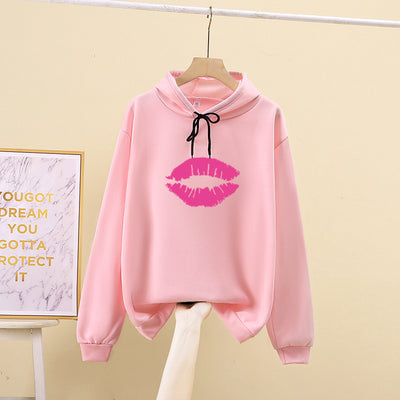 Sudadera con Capucha Preppy Suelta de Color Sólido para Estudiantes - Image 18