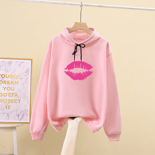 Sudadera con Capucha Preppy Suelta de Color Sólido para Estudiantes - Image 18