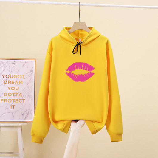 Sudadera con Capucha Preppy Suelta de Color Sólido para Estudiantes - Image 20