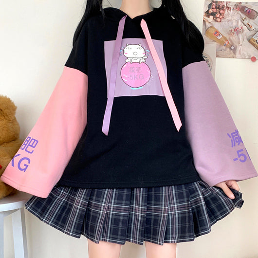 Sudadera Gato Lindo para Niña - Hoodie Grueso con Forro Polar Otoño Invierno - Image 14