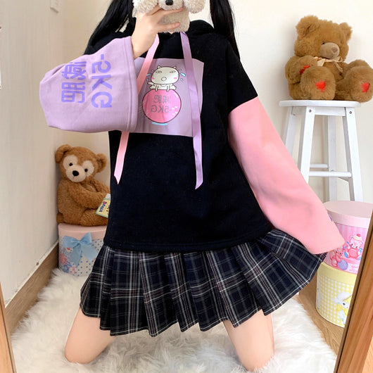 Sudadera Gato Lindo para Niña - Hoodie Grueso con Forro Polar Otoño Invierno - Image 18