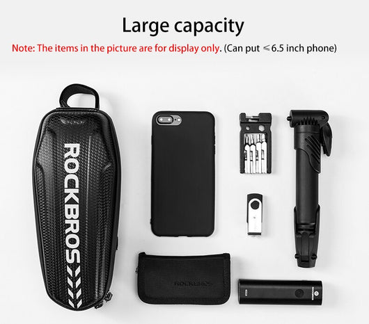 Bolsa Delantera Rígida para Bicicleta - Portatubo Superior - Image 8