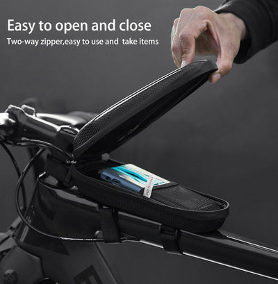 Bolsa Delantera Rígida para Bicicleta - Portatubo Superior - Image 9