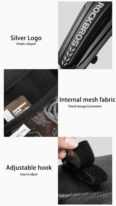 Bolsa Delantera Rígida para Bicicleta - Portatubo Superior - Image 14